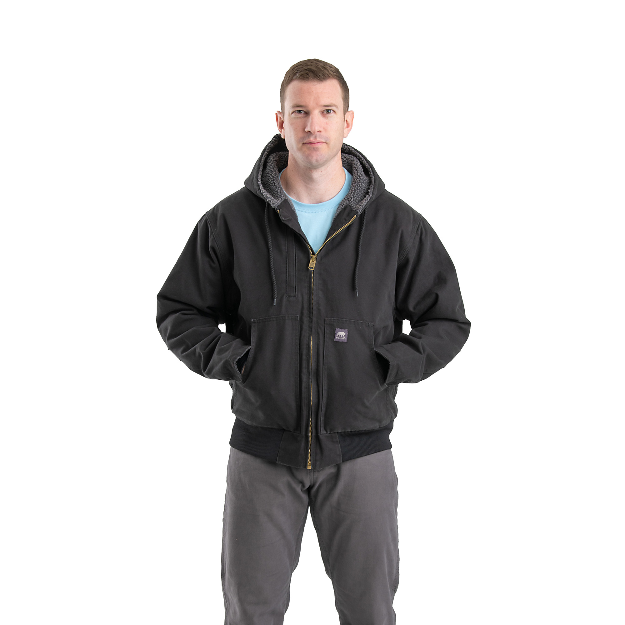 Berne Apparel Flex180 Washed Hooded Jacket